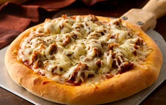 A pizza made with a BONICI(R) Dough Ball